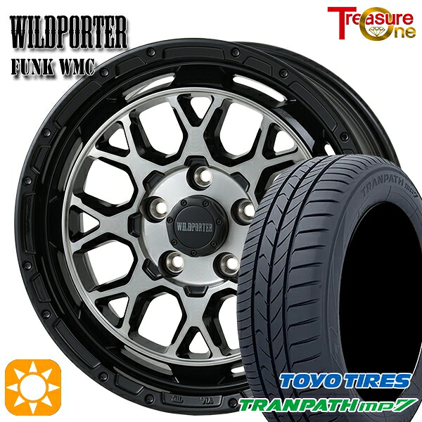 【取付対象】215/65R16 98H トーヨー トランパス mp7 トレジャーワン ワイルドポーター ファンク WMC BP/BC 16インチ 7.0J 5H114.3 サマータイヤホイールセット