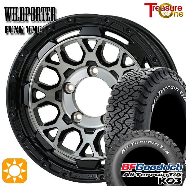 【取付対象】215/70R16 100/97S RWL BFグッドリッチ オールテレーン T/A KO3 トレジャーワン ワイルドポーター ファンク WMC BP/BC 16インチ 6.0J 5H139.7 サマータイヤホイールセット