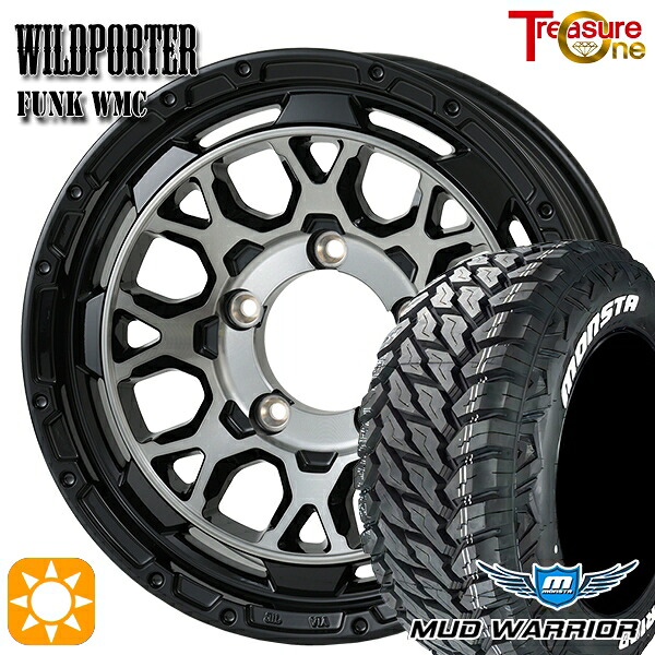 【取付対象】235/70R16 104/101Q LT RWL モンスタ マッドウォーリアー トレジャーワン ワイルドポーター ファンク WMC BP/BC 16インチ 6.0J 5H139.7 サマータイヤホイールセット ｜エムオートギャラリー