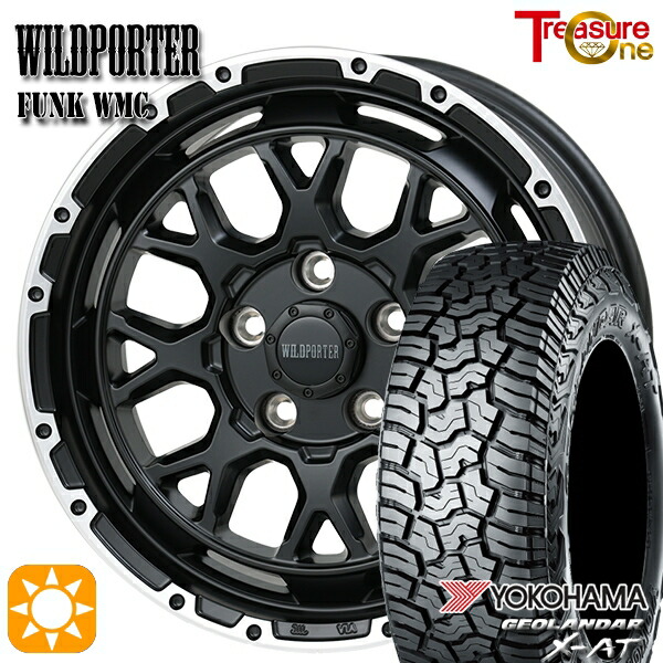 【取付対象】215/70R16 100/97Q ヨコハマ ジオランダー X-AT G016 トレジャーワン ワイルドポーター ファンク WMC MB/RP 16インチ 7.0J 5H114.3 サマータイヤホイールセット