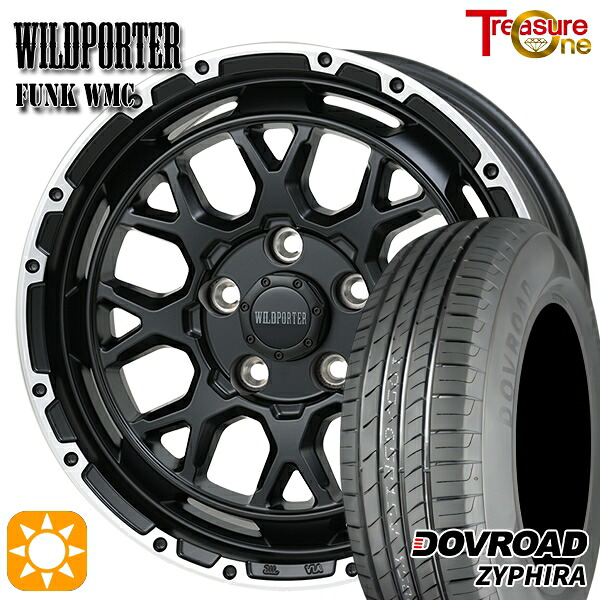 【取付対象】215/65R16 98H DOVROAD ザイファイラ トレジャーワン ワイルドポーター ファンク WMC MB/RP 16インチ 7.0J 5H114.3 サマータイヤホイールセット