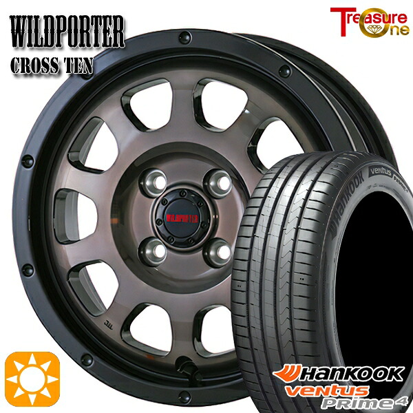 【取付対象】ライズ ロッキー 205/60R16 96V XL ハンコック veNtus PRime4 K135 トレジャーワン ワイルドポーター クロステン BP/BC 16インチ 6.0J 4H100 サマータイヤホイールセット