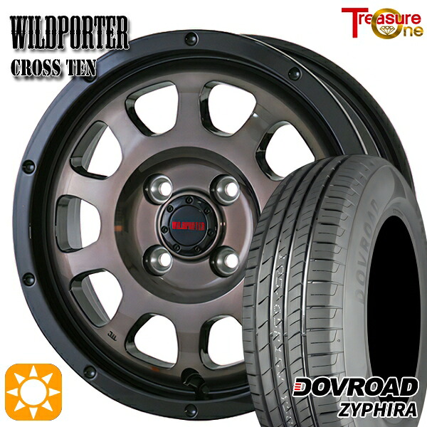 【取付対象】アクア クロスビー 185/55R16 83V DOVROAD ザイファイラ トレジャーワン ワイルドポーター クロステン BP/BC 16インチ 6.0J 4H100 サマータイヤホイールセット |エムオートギャラリー