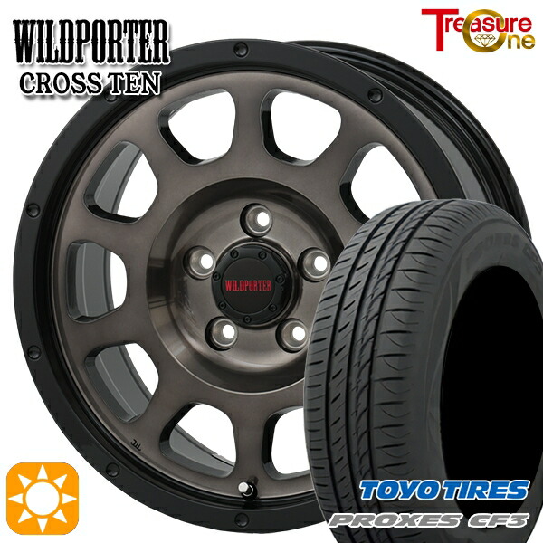 【取付対象】フォレスターSK9/SKE エクストレイル 225/55R17 101V XL トーヨー プロクセス CF3 トレジャーワン ワイルドポーター クロステン BP/BC 17インチ 7.5J 5H114.3 サマータイヤホイールセット