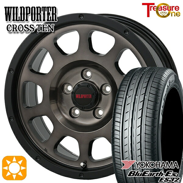 【取付対象】ヴェゼル オデッセイ 215/60R16 95H ヨコハマ ブルーアース ES32 トレジャーワン ワイルドポーター クロステン BP/BC 16インチ 7.0J 5H114.3 サマータイヤホイールセット |エムオートギャラリー