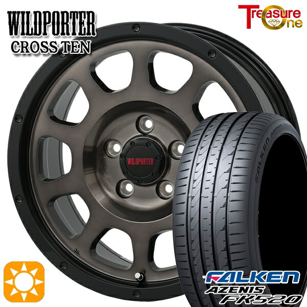 【取付対象】アイシス ノア 215/45R17 91Y XL ファルケン アゼニス FK510 トレジャーワン ワイルドポーター クロステン BP/BC 17インチ 7.5J 5H114.3 サマータイヤホイールセット