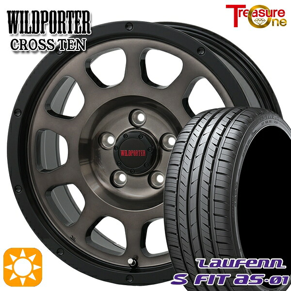 【取付対象】エクストレイル アテンザ 225/55R17 97W ラウフェン S FIT aS-01 LH02 トレジャーワン ワイルドポーター クロステン BP/BC 17インチ 7.5J 5H114.3 サマータイヤホイールセット