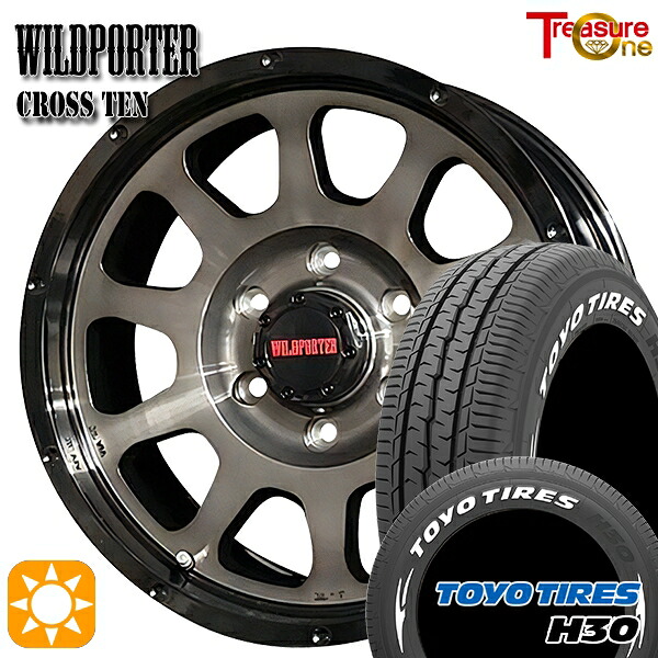 【取付対象】215/65R16 109/107R トーヨー H30 ホワイトレター トレジャーワン ワイルドポーター クロステン BP/BC 16インチ 6.5J 6H139.7 サマータイヤホイールセット |エムオートギャラリー