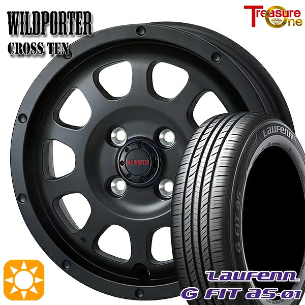【取付対象】マツダ2 ノート 195/55R16 87V ラウフェン G FIT as-01 LH42 トレジャーワン ワイルドポーター クロステン マットブラック 16インチ 6.0J 4H100 サマータイヤホイールセット |エムオートギャラリー