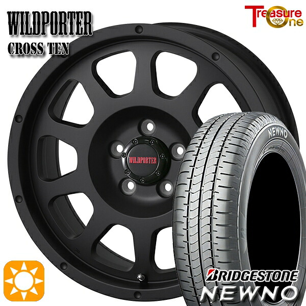 【取付対象】225/50R17 94V ブリヂストン ニューノ トレジャーワン ワイルドポーター クロステン マットブラック 17インチ 7.5J 5H114.3 サマータイヤホイールセット |エムオートギャラリー