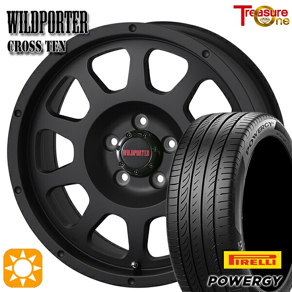 【取付対象】リーフ レヴォーグ 215/50R17 95W XL ピレリ パワジー トレジャーワン ワイルドポーター クロステン マットブラック 17インチ 7.5J 5H114.3 サマータイヤホイールセット |エムオートギャラリー
