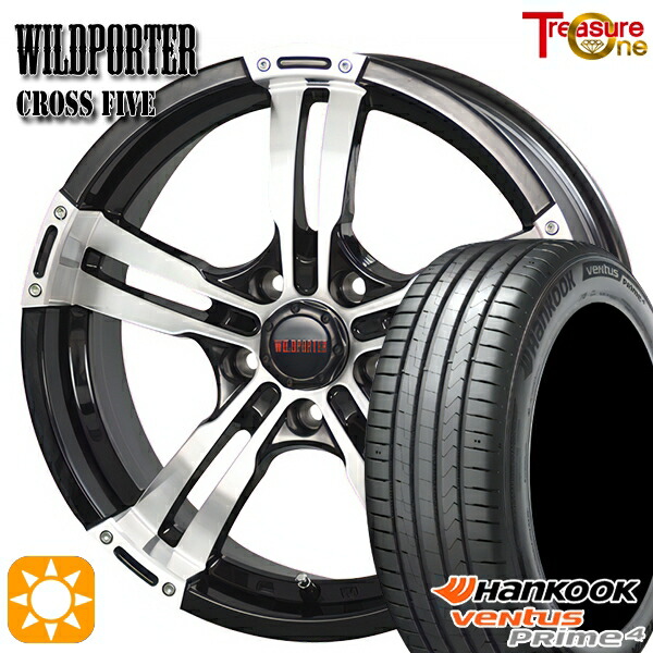 【取付対象】215/60R17 96V ハンコック veNtus PRime4 K135A トレジャーワン ワイルドポーター クロスファイブ BP 17インチ 7.5J 5H114.3 サマータイヤホイールセット 63,745円