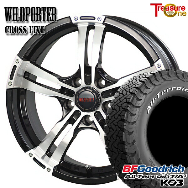 【取付対象】215/70R16 100/97S RWL BFグッドリッチ オールテレーン T/A KO3 トレジャーワン ワイルドポーター クロスファイブ BP 16インチ 7.0J 5H114.3 サマータイヤホイールセット