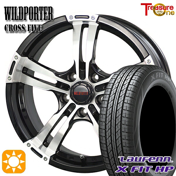 【取付対象】エクストレイル フォレスター 225/60R17 99H ラウフェン X FIT HP LA41 トレジャーワン ワイルドポーター クロスファイブ BP 17インチ 7.5J 5H114.3 サマータイヤホイールセット