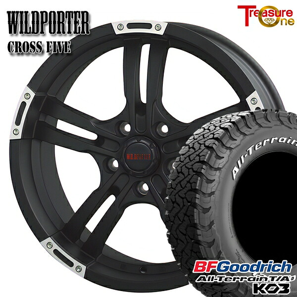 【取付対象】215/70R16 100/97S RWL BFグッドリッチ オールテレーン T/A KO3 トレジャーワン ワイルドポーター クロスファイブ MBP 16インチ 7.0J 5H114.3 サマータイヤホイールセット