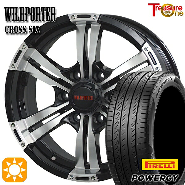 【取付対象】NV350キャラバン 215/60R17 96V ピレリ パワジー トレジャーワン ワイルドポーター クロスシックス BP 17インチ 6.5J 6H139.7 +48 サマータイヤホイールセット
