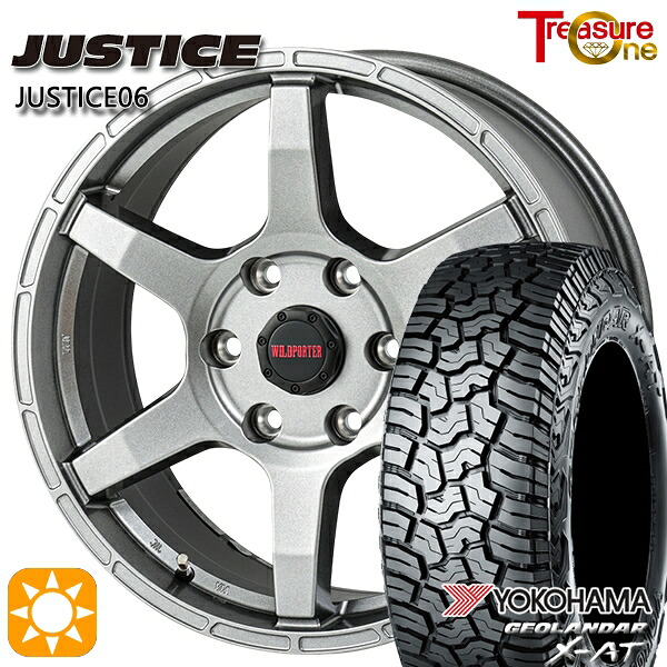 【取付対象】ランクル300 265/65R18 114T ヨコハマ ジオランダー X-AT G016 トレジャーワン ジャスティス06 DG 18インチ 8.0J 6H139.7 サマータイヤホイールセット |エムオートギャラリー