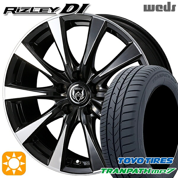 【取付対象】195/60R16 89H トーヨー トランパス mp7 Weds ライツレーDI ブラックポリッシュ 16インチ 6.5J 5H114.3 サマータイヤホイールセット |エムオートギャラリー