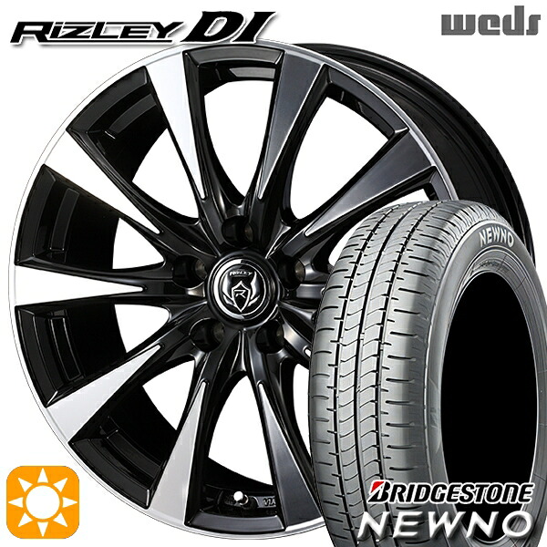 【取付対象】C27セレナ 195/65R15 91H ブリヂストン ニューノ Weds ライツレーDI ブラックポリッシュ 15インチ 6.0J 5H114.3 +43 サマータイヤホイールセット ｜エムオートギャラリー