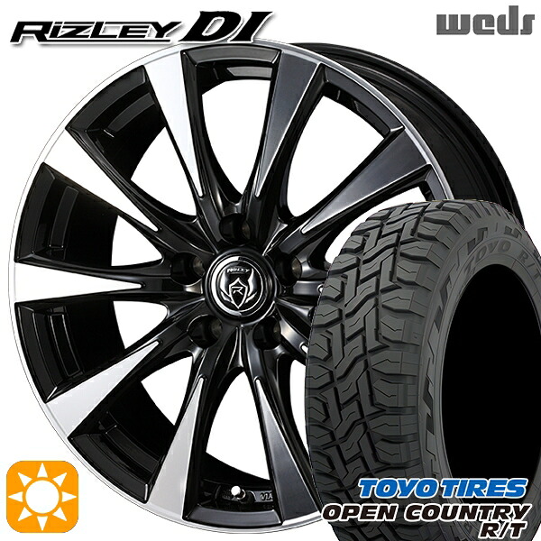 【取付対象】215/70R16 100Q トーヨー オープンカントリー R/T Weds ライツレーDI ブラックポリッシュ 16インチ 6.5J 5H114.3 サマータイヤホイールセット |エムオートギャラリー
