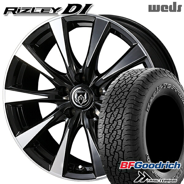 【取付対象】225/65R17 102T ORWL BFグッドリッチ トレールテレーン Weds ライツレーDI ブラックポリッシュ 17インチ 7.0J 5H114.3 サマータイヤホイールセット