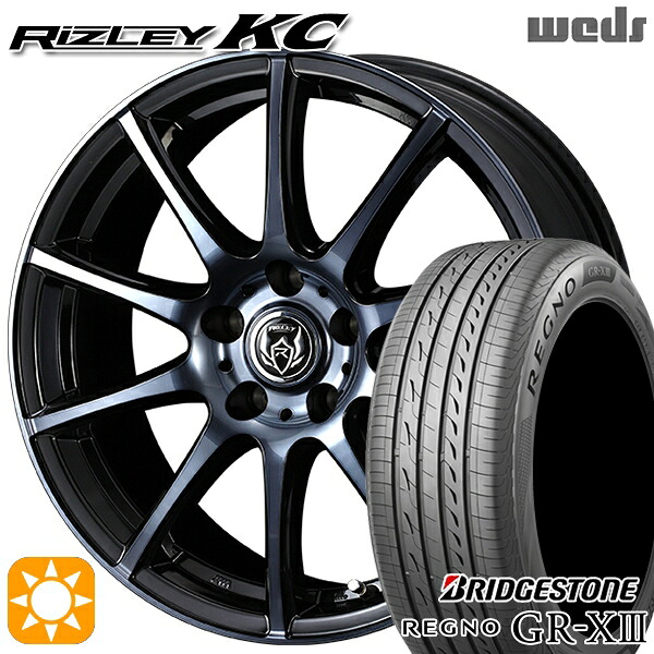 【取付対象】C27セレナ 195/65R15 91H ブリヂストン レグノ GR-X3 Weds ライツレーKC ブラックポリッシュBC 15インチ 6.0J 5H114.3 +43 サマータイヤホイールセット |エムオートギャラリー