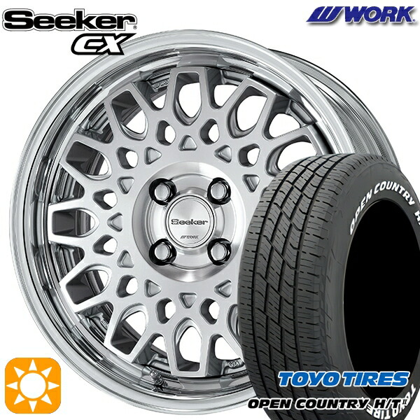 【取付対象】215/70R16 100H トーヨー オープンカントリー H/T2 WL WORK シーカー CX カットクリア 16インチ 6.0J 4H100 サマータイヤホイールセット
