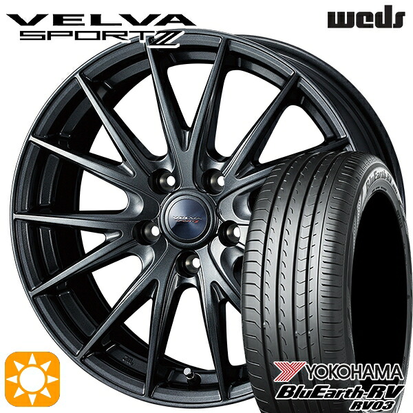 【取付対象】225/45R19 96W XL ヨコハマ ブルーアース RV03 Weds ヴェルバスポルト2 ディープメタルII 19インチ 7.5J 5H114.3 サマータイヤホイールセット |エムオートギャラリー