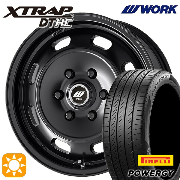 【取付対象】200系ハイエース 215/60R17 96V ピレリ パワジー WORK エクストラップ DTHC MBL 17インチ 6.5J 6H139.7 サマータイヤホイールセット |エムオートギャラリー