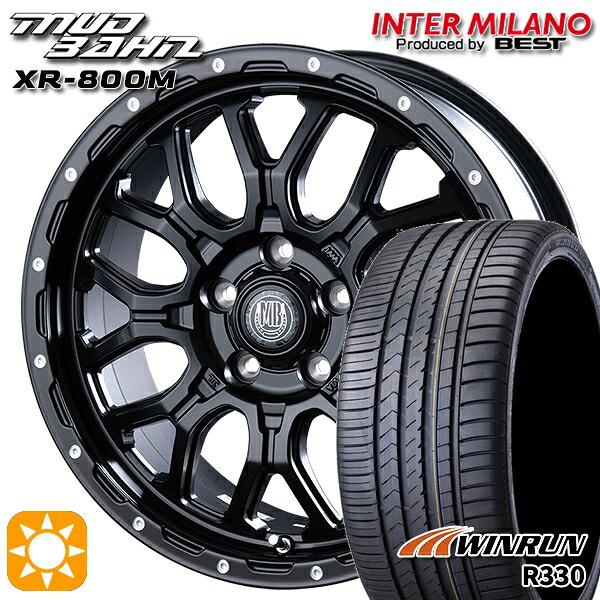 【取付対象】225/50R17 98W XL ウィンラン R330 インターミラノ マッドバーン XR-800M MBK/PP 17インチ 7.0J 5H114.3 サマータイヤホイールセット |エムオートギャラリー