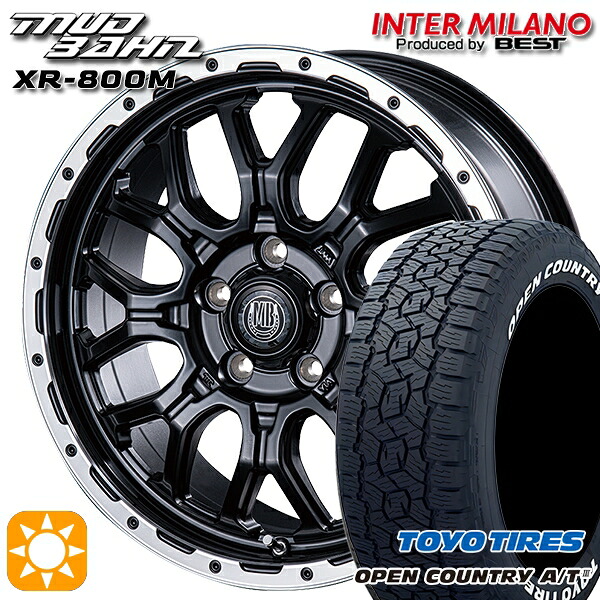 【取付対象】245/65R17 111H XL トーヨー オープンカントリーA/T3 ホワイトレター インターミラノ マッドバーン XR-800M MBK/RP 17インチ 7.0J 5H114.3 サマータイヤホイールセット