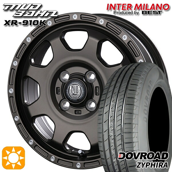 【取付対象】エブリィワゴン 165/60R14 75H DOVROAD ザイファイラ インターミラノ マッドバーン XR-910K MBR/PP 14インチ 4.5J 4H100 サマータイヤホイールセット |エムオートギャラリー