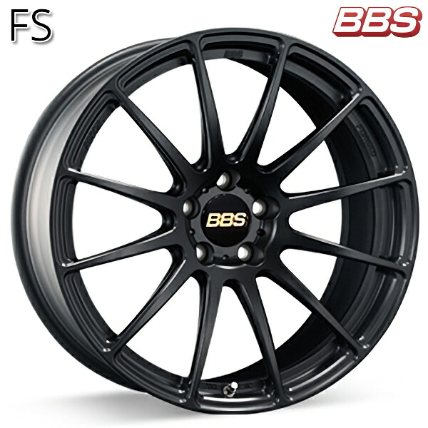 19インチ 9.0J 5H112 +25 BBS FS 【FS002】 マットブラック（MB） アルミホイール単品 4本（1台分）送料無料