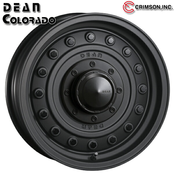 16インチ 5.5J 5H139.7 +20 CRIMSON クリムソン ディーン コロラド マットチャコールブラック アルミホイール単品 1本 4本以上送料無料