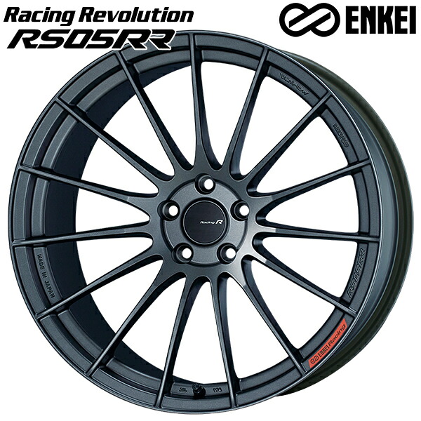 20インチ 9.0J 5H112 +40 ENKEI エンケイ レーシングレボリューション RS05RR マットダークガンメタ アルミホイール単品 1本 4本以上送料無料 |エムオートギャラリー