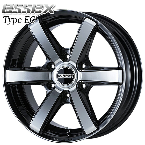 20インチ 8.5J 6H139.7 +18 ESSEX エセックス タイプ EC ブラックポリッシュ アルミホイール単品 1本 4本以上送料無料 ｜エムオートギャラリー