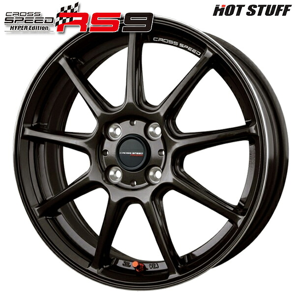 15インチ 4.5J 4H100 +45 HotStuff ホットスタッフ クロススピード RS9 グロスガンメタ アルミホイール単品 4本（1台分）送料無料 44,352円