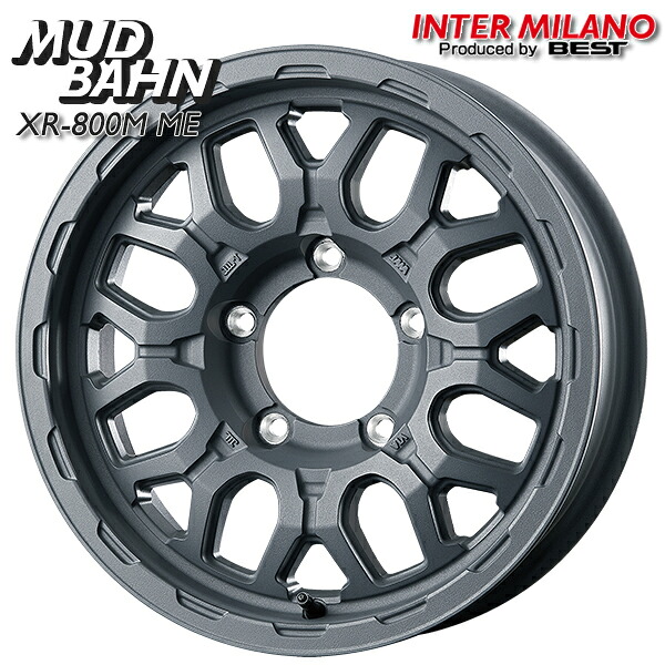 インターミラノ マッドバーン XR-800M ME サイズ：16インチ 5.5J HOLE/PCD：5H 139.7 インセット：20 カラー：チッピンググレー（CGY） アルミホイール単品 1本 4本以上送料無料 ※※個人宅への配送不可※※ 11,530円