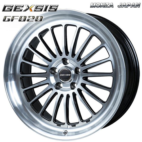 20インチ 8.5J 5H114.3 +35 MONZA モンツァ ジェクシス GF020 PBK(パールブラックポリッシュ) アルミホイール単品 1本 4本以上送料無料 |エムオートギャラリー