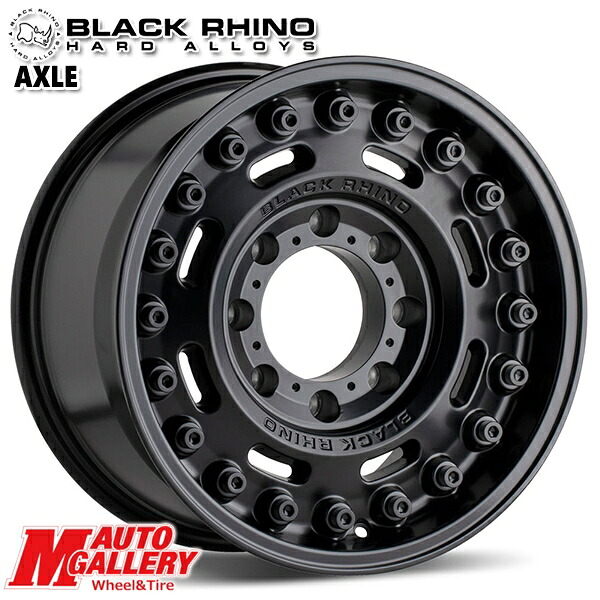 20インチ 9.5J 5H130 +25 ブラックライノ AXLE アクスル MATTE BLACK アルミホイール単品 4本（1台分）送料無料