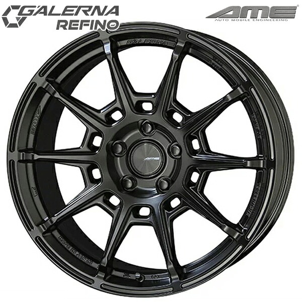 17インチ 7.5J 5H100 +45 KYOHO ガレルナ レフィーノ マットブラック アルミホイール単品 4本（1台分）送料無料 ｜エムオートギャラリー