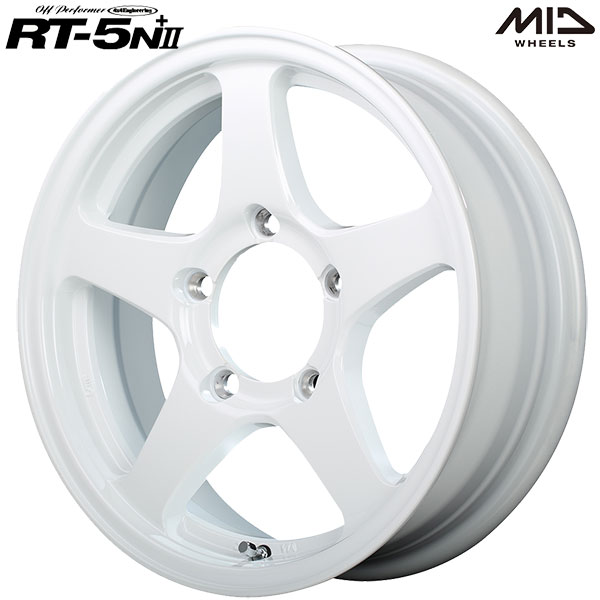 16インチ 5.5J 5H139.7 +22 MID オフパフォーマー RT-5N+2 ナチュラルホワイト2 アルミホイール単品 1本 4本以上送料無料