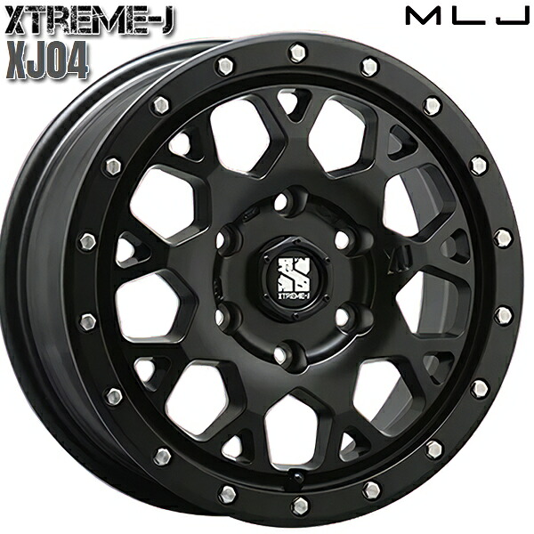 20インチ 8.5J 6H139.7 +48 MLJ エクストリームJ XJ04 サテンブラック アルミホイール単品 1本 4本以上送料無料 |エムオートギャラリー