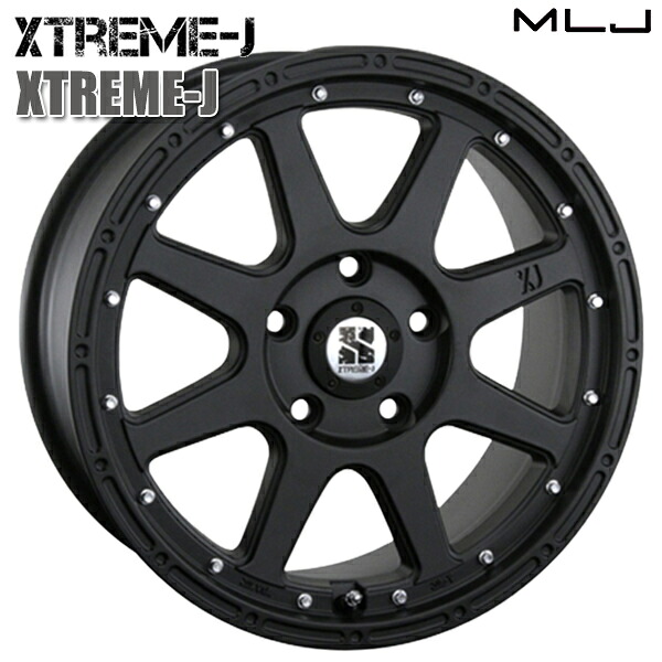 MLJ エクストリームJ サイズ：16インチ 7.0J HOLE/PCD：5H 114.3 インセット：35 カラー：フラットブラック アルミホイール単品 4本（1台分）送料無料 ｜エムオートギャラリー 50,232円