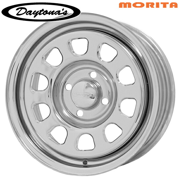 MRT デイトナズ サイズ：14インチ 6.0J HOLE/PCD：4H 100 インセット：30 カラー：クローム スチールホイール単品 1本 4本以上送料無料