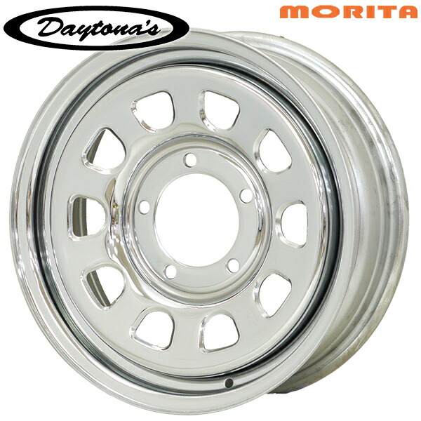 MRT デイトナズ サイズ：16インチ 5.5J HOLE/PCD：5H 139.7 インセット：-20 カラー：クローム スチールホイール単品 4本（1台分）送料無料