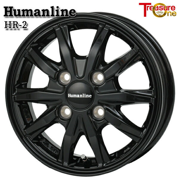 楽天市場】12インチ 4.0J 4H100 +42 トレジャーワン ヒューマンライン