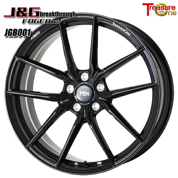 21インチ 9.5J 5H112 6～39 トレジャーワン 鍛造 J&G ブレイクスルー JGB001 ブラック アルミホイール単品 1本 4本以上送料無料 ■受注生産商品■ ｜エムオートギャラリー