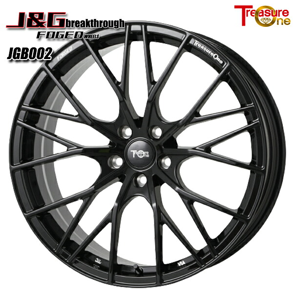20インチ 8.0J 5H120 27～47 トレジャーワン 鍛造 J&G ブレイクスルー JGB002 ブラック アルミホイール単品 1本 4本以上送料無料 ■受注生産商品■