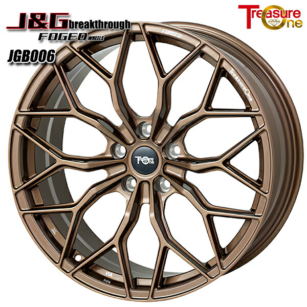 21インチ 9.5J 5H112 6~39 トレジャーワン 鍛造 J&G ブレイクスルー JGB006 ブロンズ アルミホイール単品 1本 4本以上送料無料 ■受注生産商品■ |エムオートギャラリー